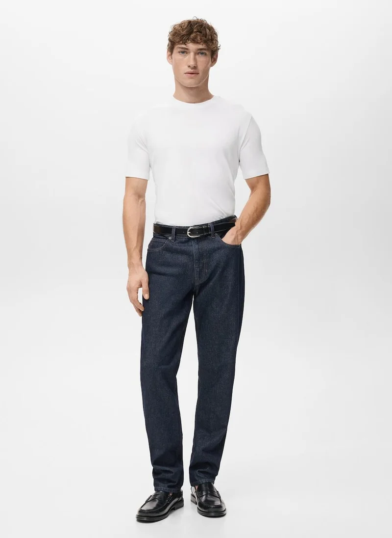 Mango Man  Pack of 2 stretch cotton t-shirts for Men | Best Price UAE